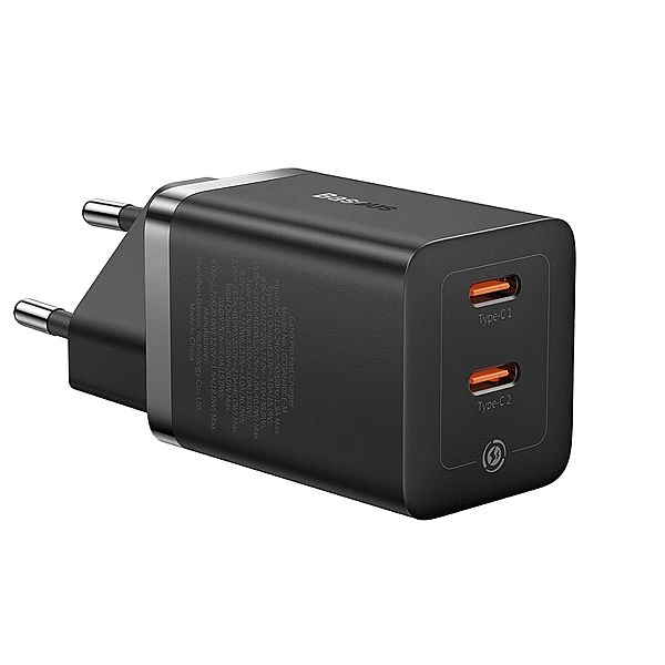 Ładowarka sieciowa Baseus GaN5 Pro 40W 2xUSB-C - czarna