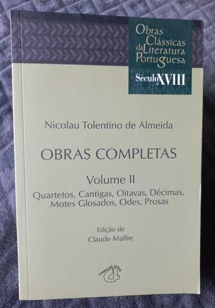 Nicolau Tolentino de Almeida - Obras Completas Volume II