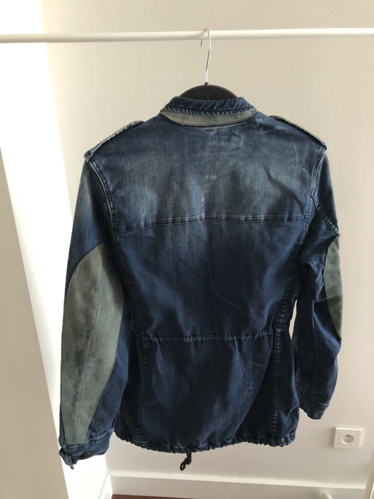 Parka kurtka jeansowa jeans ZARA