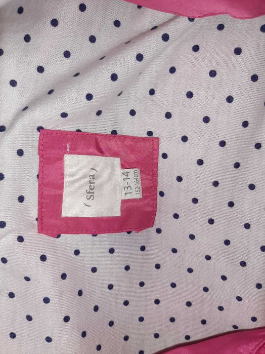 Parka impermeável com capuz rosa Sfera 13-14 anos (152-164 cm)