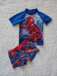 Strój kąpielowy Spiderman 98/104 bluzka kąpielowa + kąpielówki