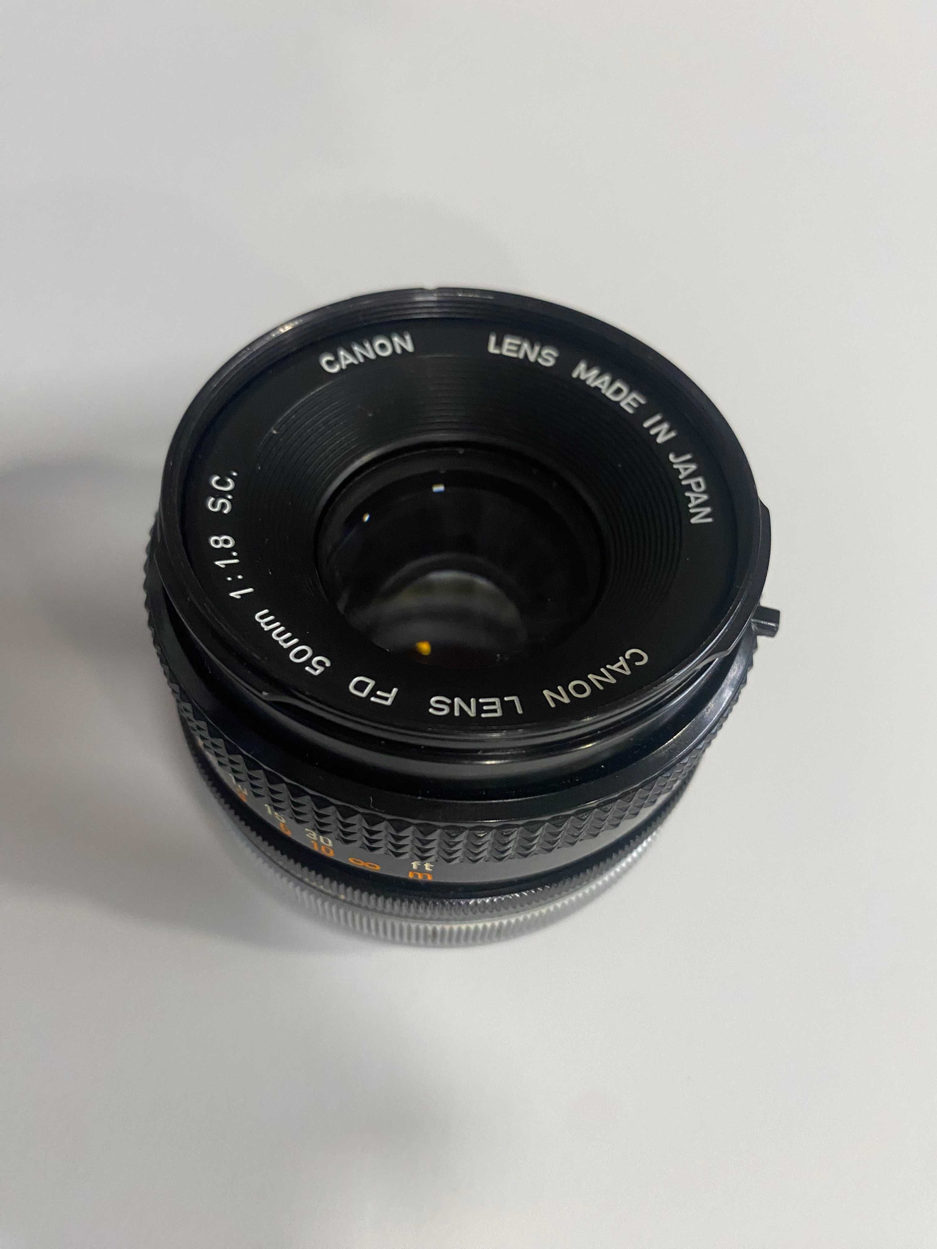 Lente Canon FD 50mm 1:1.8 (COM OFERTA DE FILTRO SOLAR)