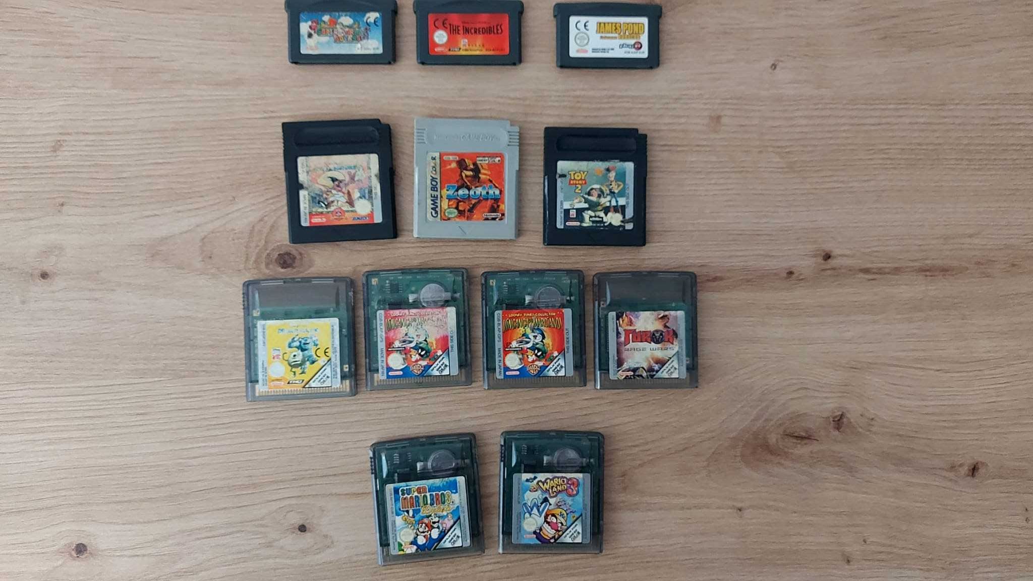 Gameboy Color Advance SP Jogos