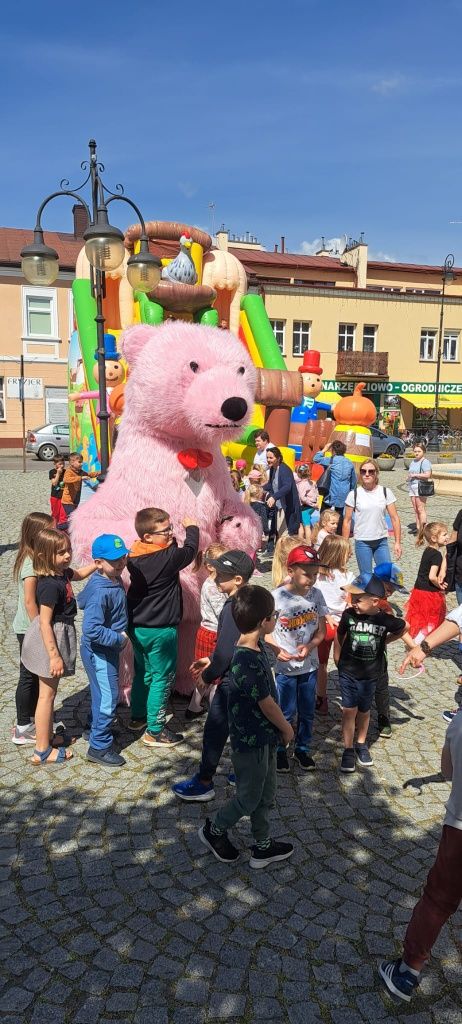 Biały Miś 2.40 m na imprezie urodziny,wesela, animacje studniówka