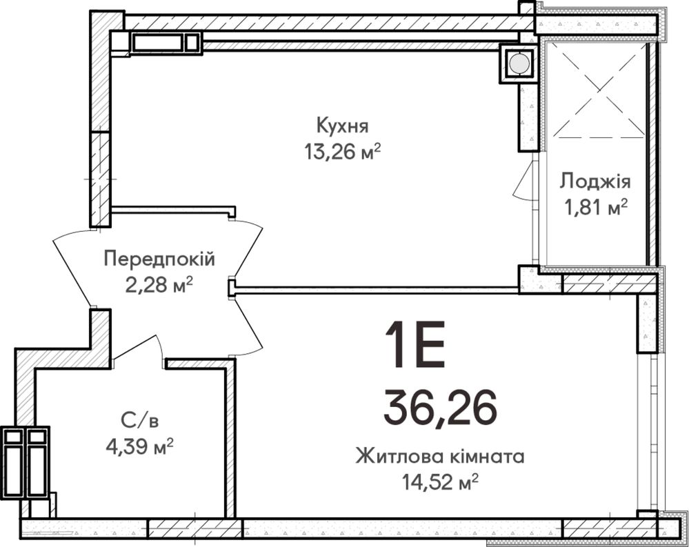 Продам квартиру з балконом! З чистовим ремонтом!