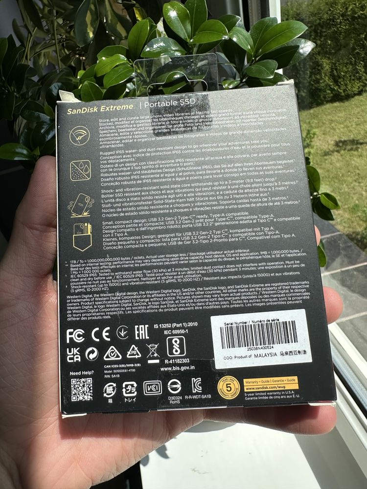 SanDisk Extreme Portable 4TB 2,5" Dysk zewnętrzny SSD