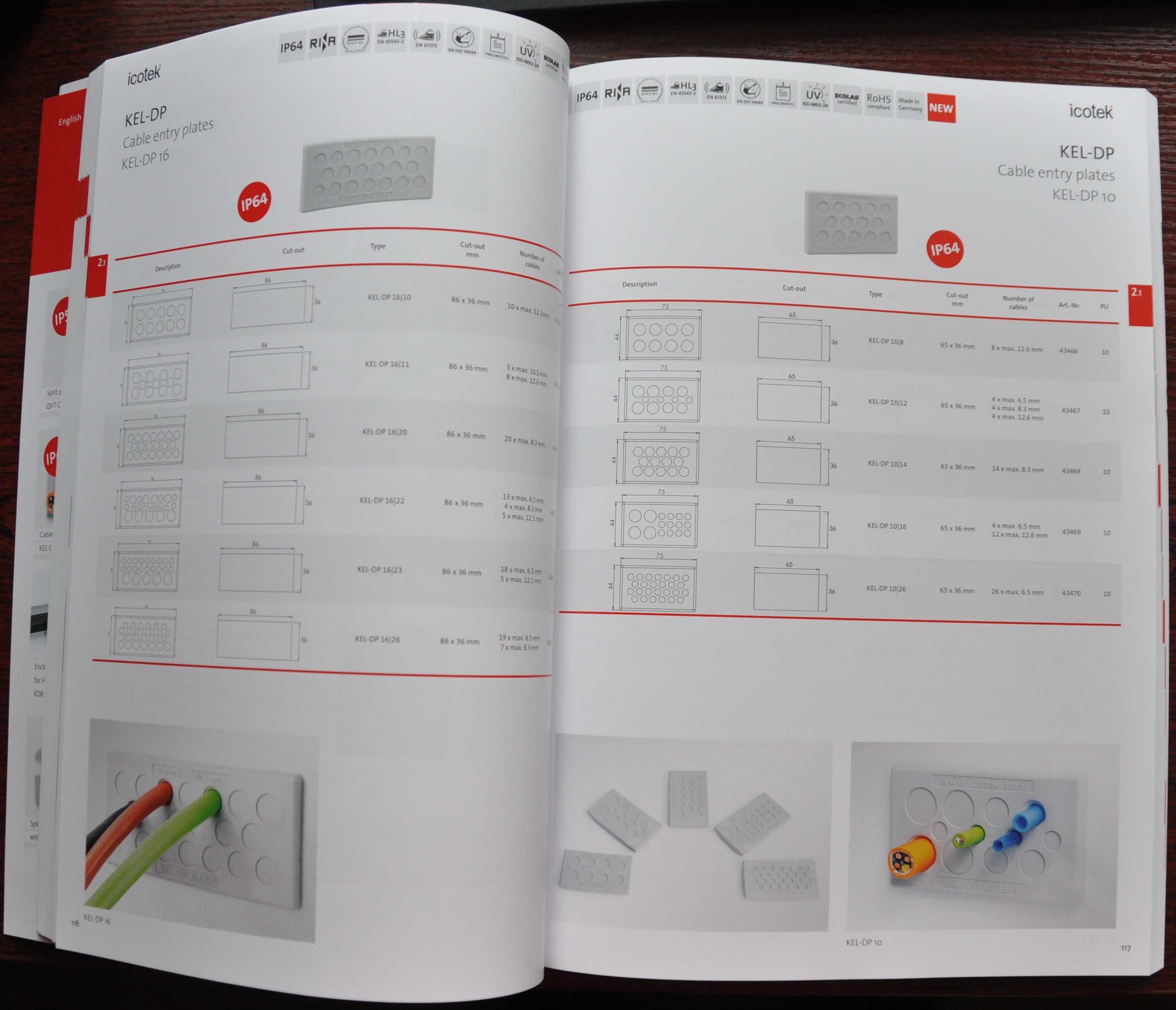 Каталог ICOTEK Cable management systems Системы управления кабелем