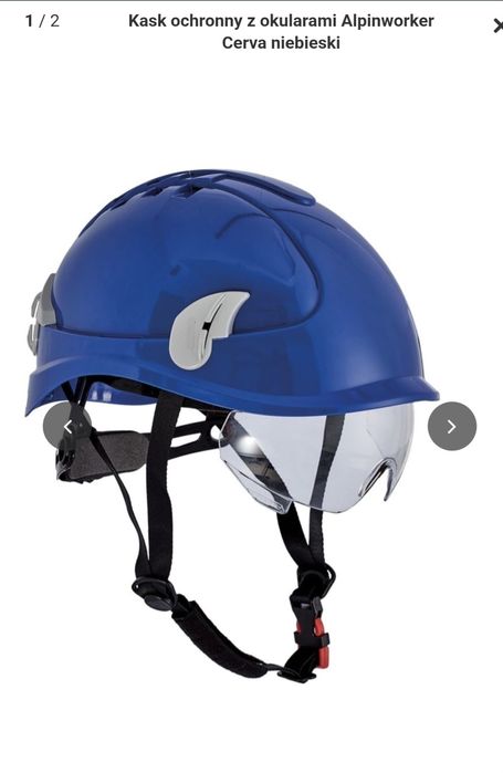 Kask ochronny CERVA z okularami ochronymi