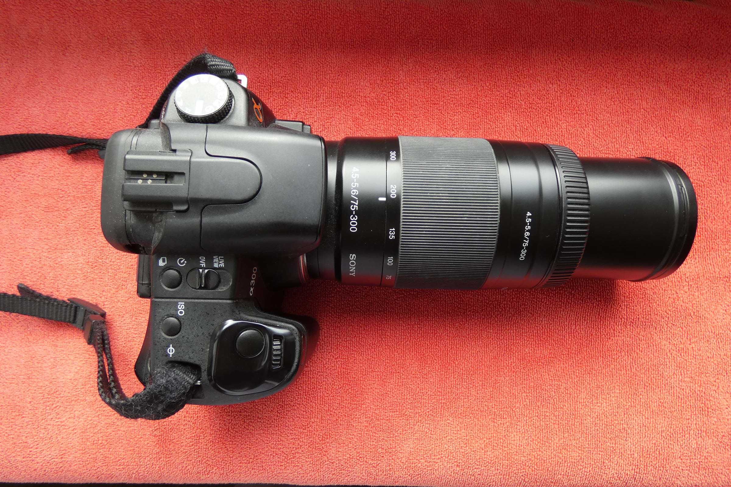 Aparat Sony DSLR-A300 i 3 obiektywy