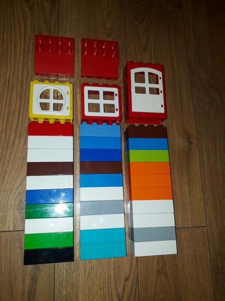 Лего дупло 30 строительных блоков 2×4 + окна двери лот
