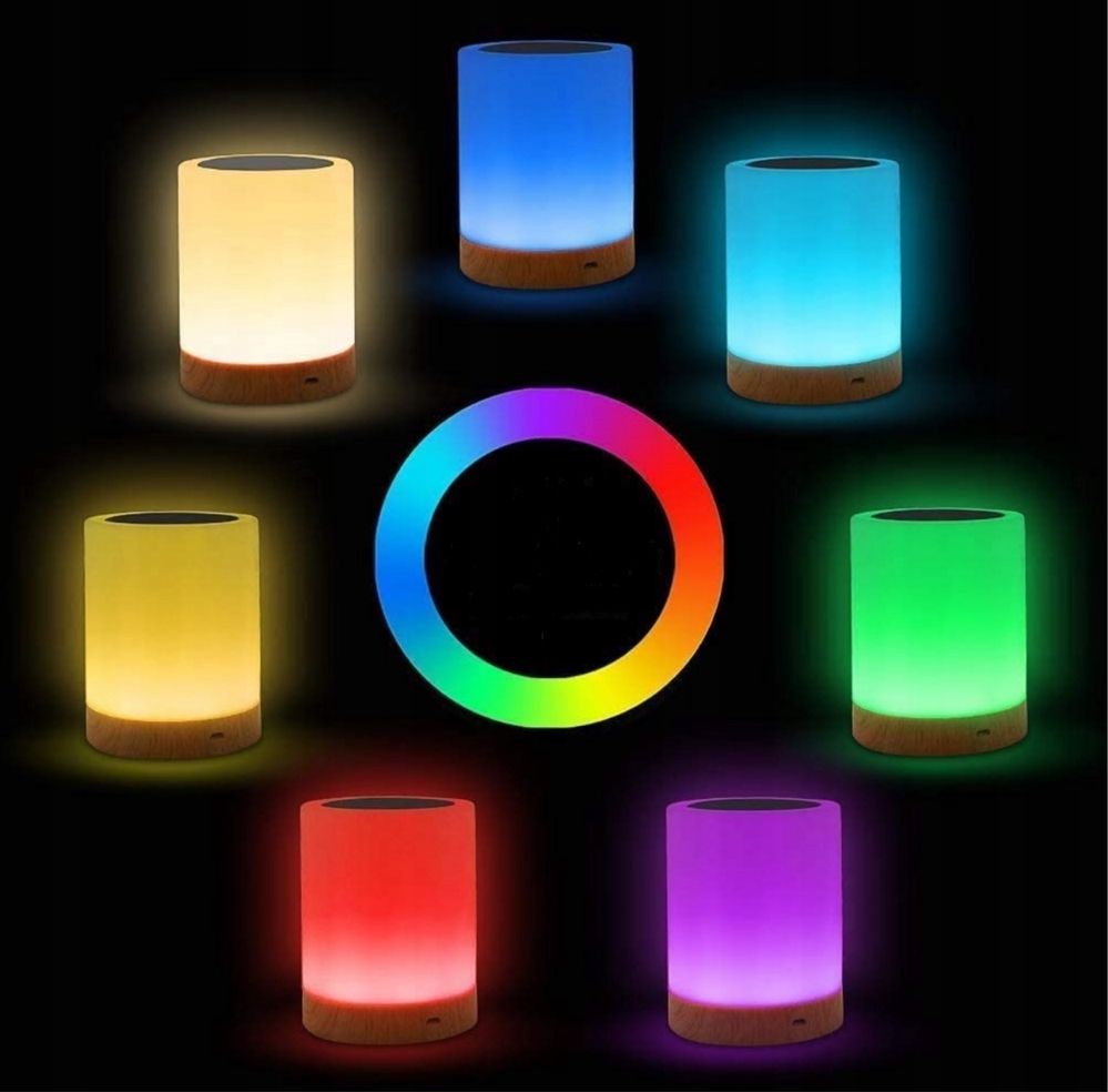 Lampka biurkowa Anytech RGB wielokolorowa