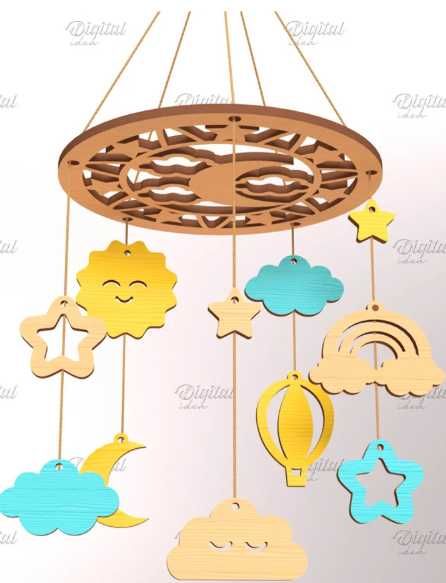 łapacz snów baza do zdobienia dla dzieci do kołyski łap5