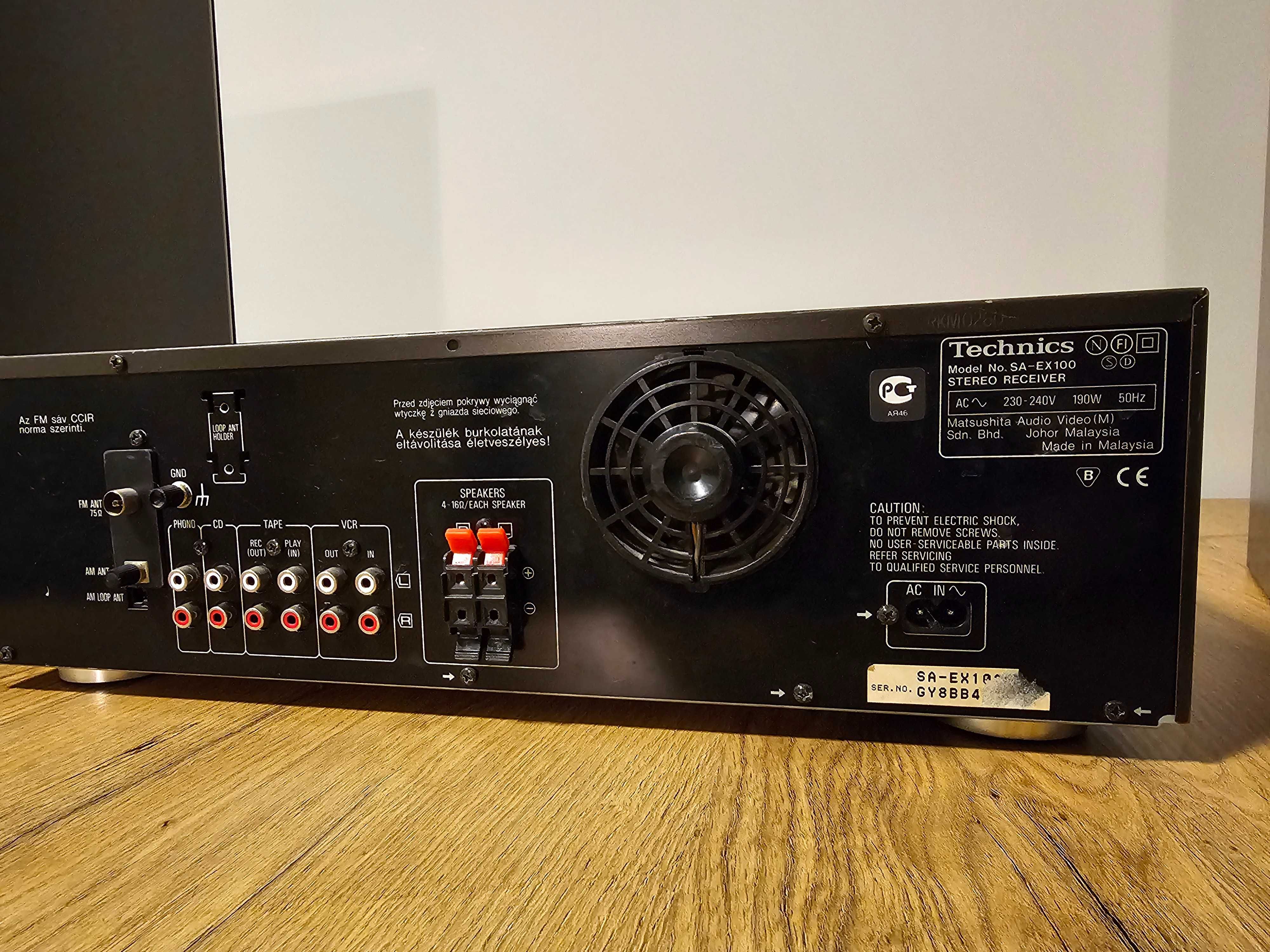 Technics SA-EX 100 + SB-C450  Amplituner + kolumny