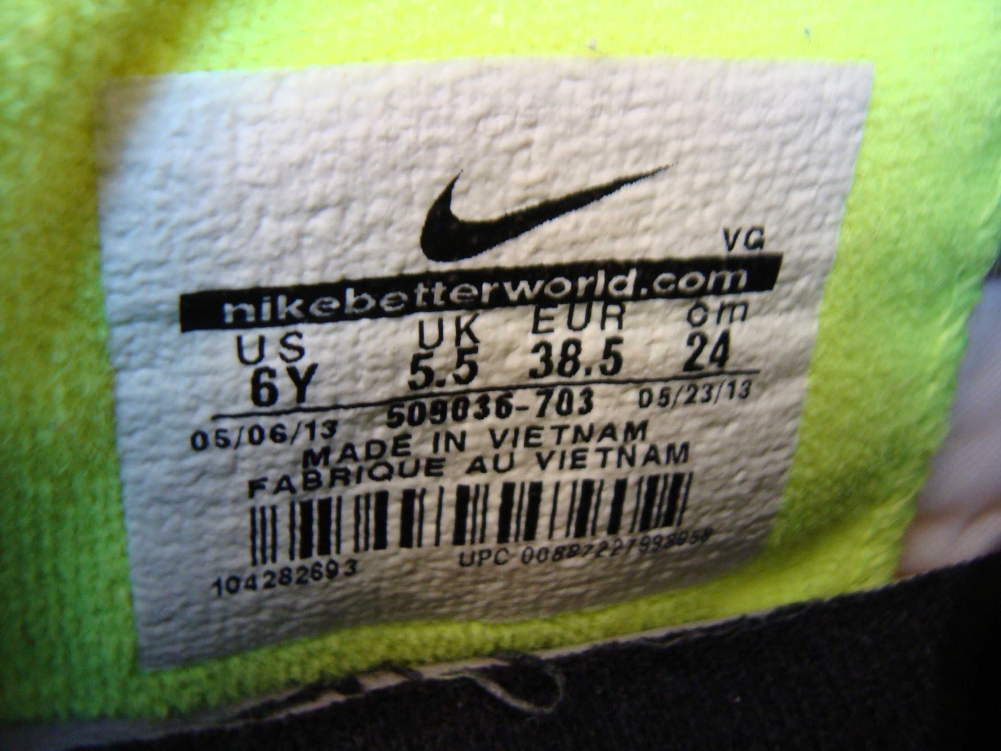 38.5/24 см Nike tiempo футзалки  кроссовки сороконожки оригинал