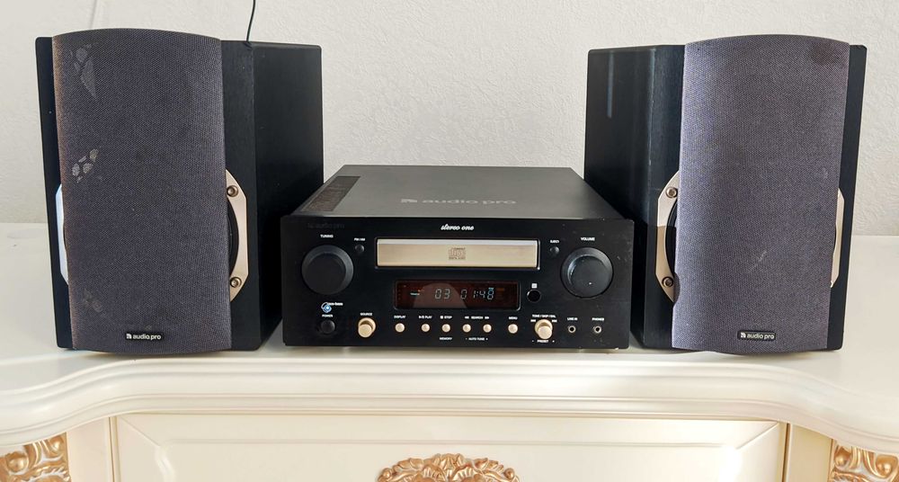 CD ресивер  Audio Pro - STEREO ONE с колонками