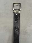 CK Calvin Klein pasek skórzany czarny vintage skóra