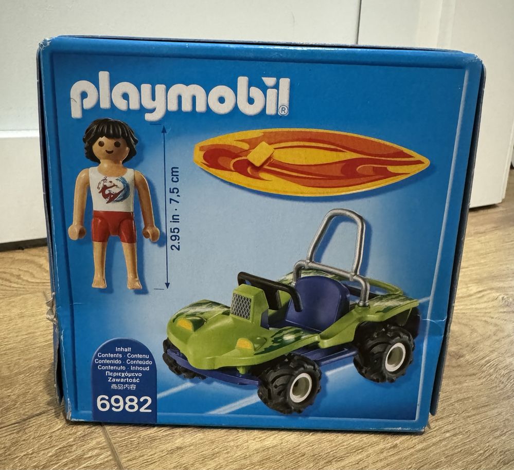 Playmobil surfer z pojazdem buggy quad 6928