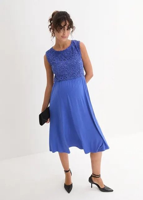 B.P.C sukienka ciążowa midi z koronką r.52/54