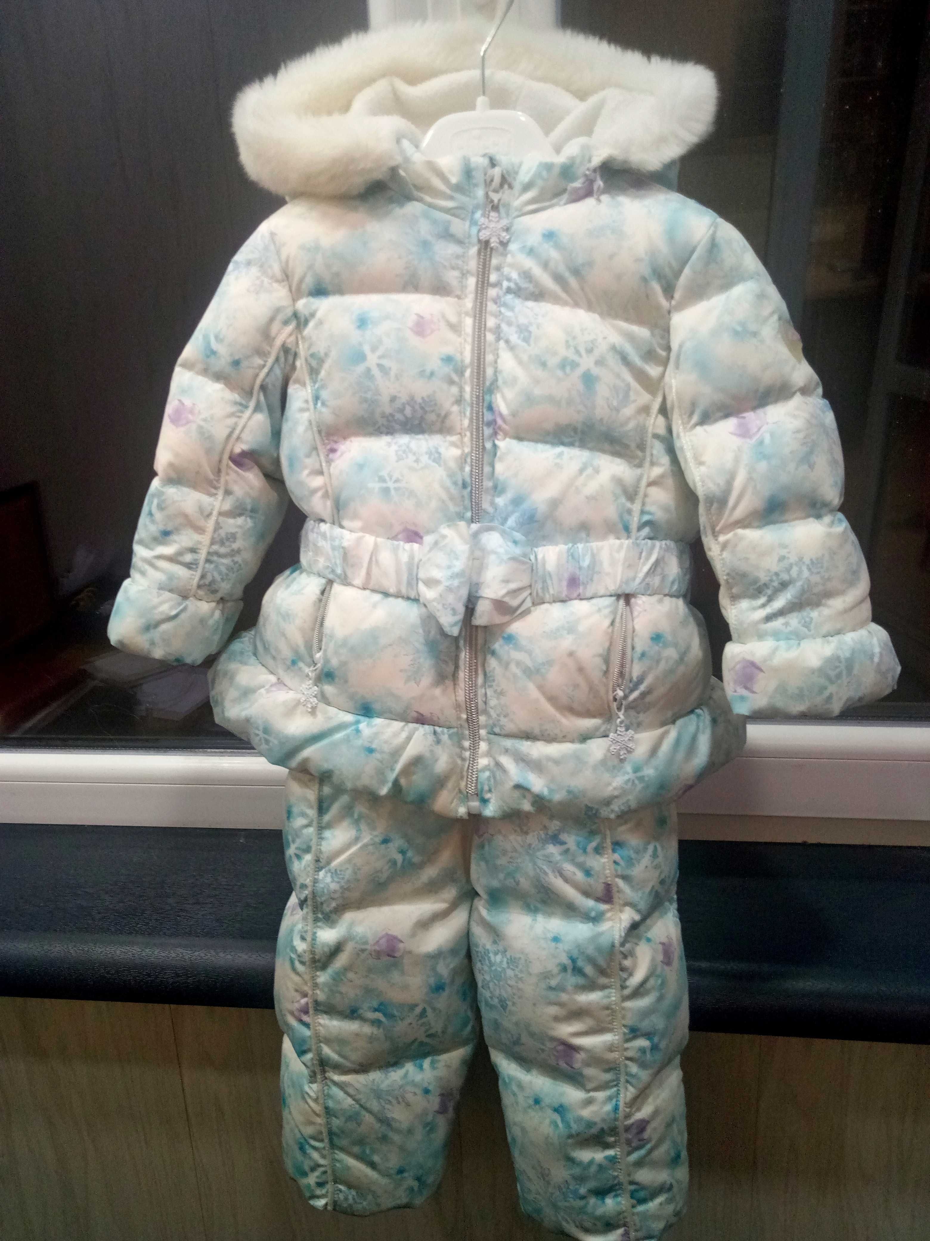 Зимний пуховый комбинезон (куртка, штаны) Chicco Чико+дождевик
