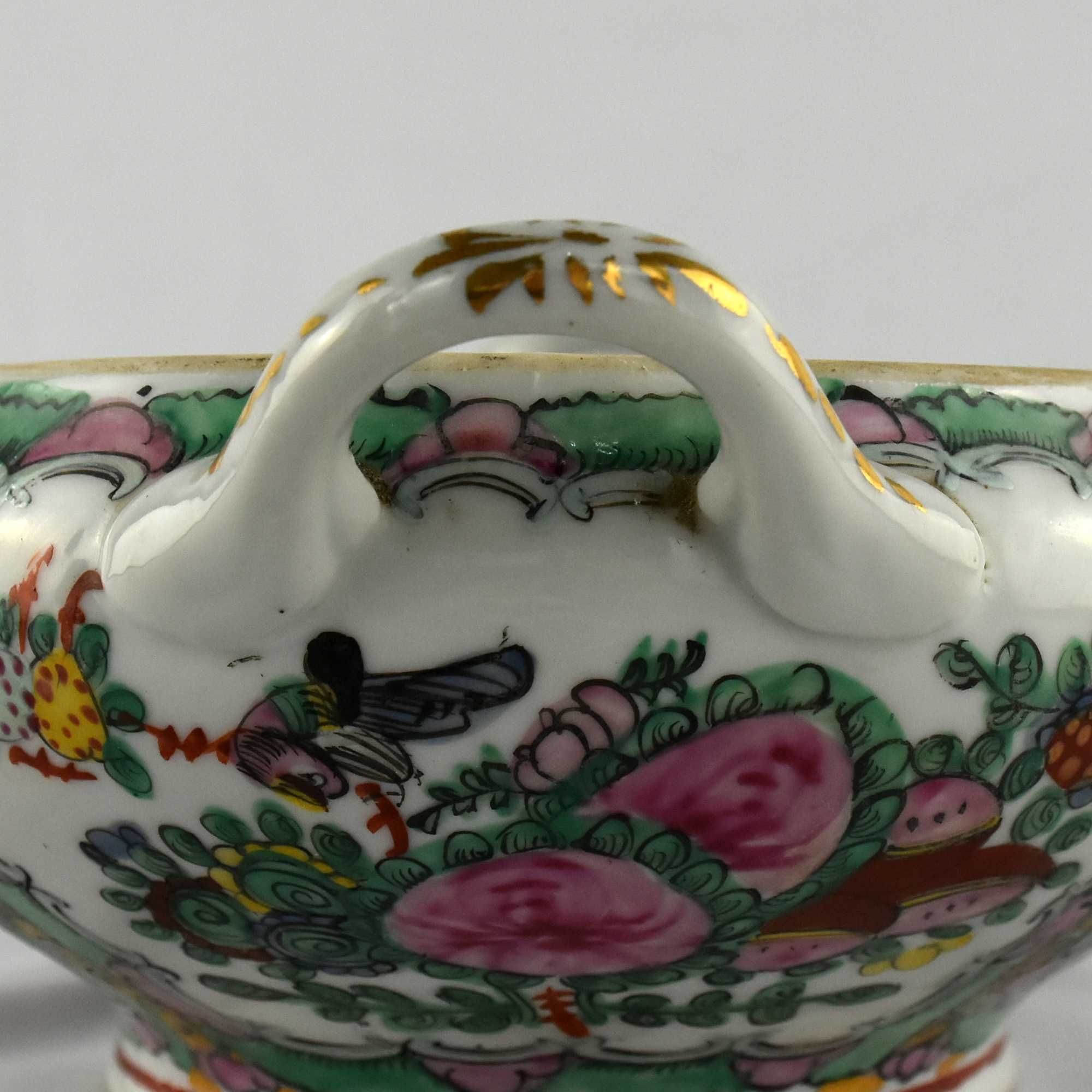 Terrina porcelana da China, decoração Mandarim, circa 1960