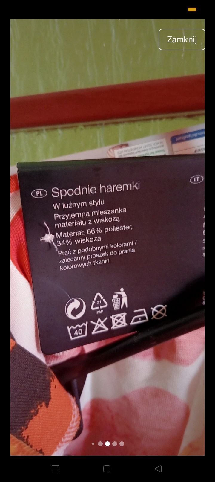 Spodnie damskie haremki