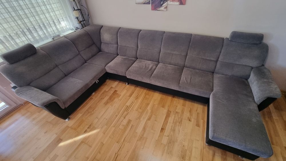 Narożnik U funkcja spania otomana zestaw wypoczynkowy wypoczynek