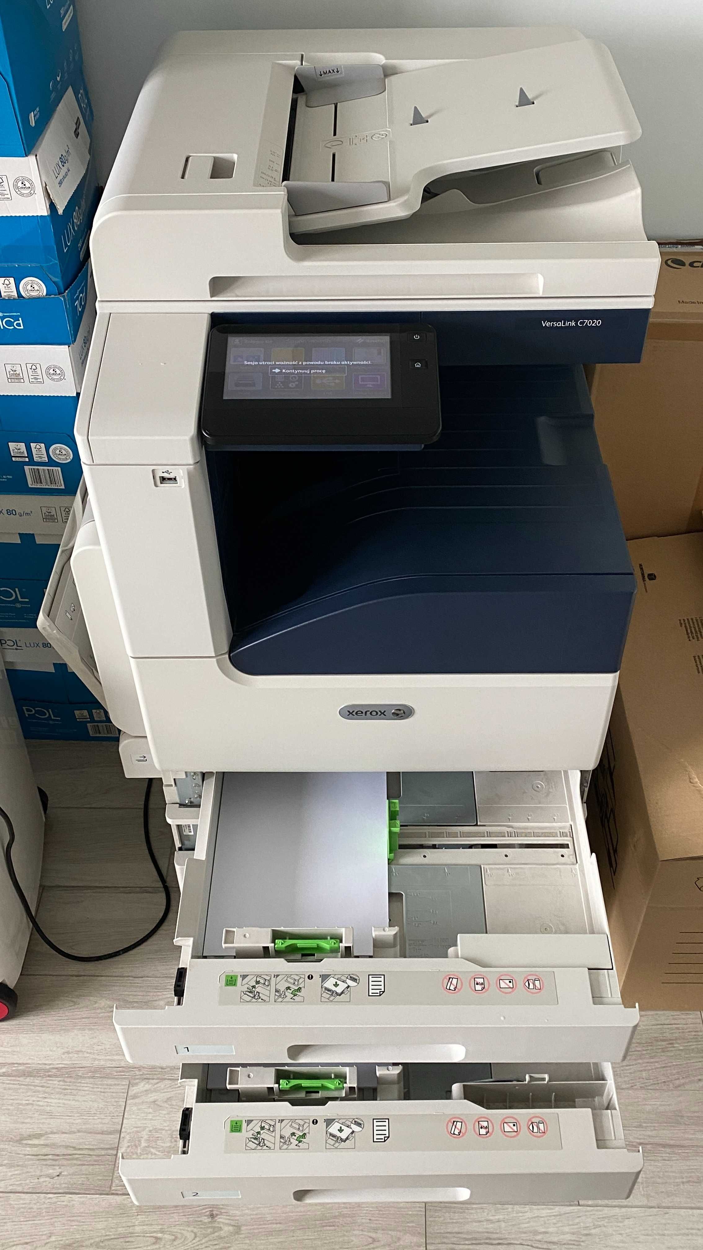 Urządzenie wielofunkcyjne kombajn Xerox Versalink C7020 do formatu A3