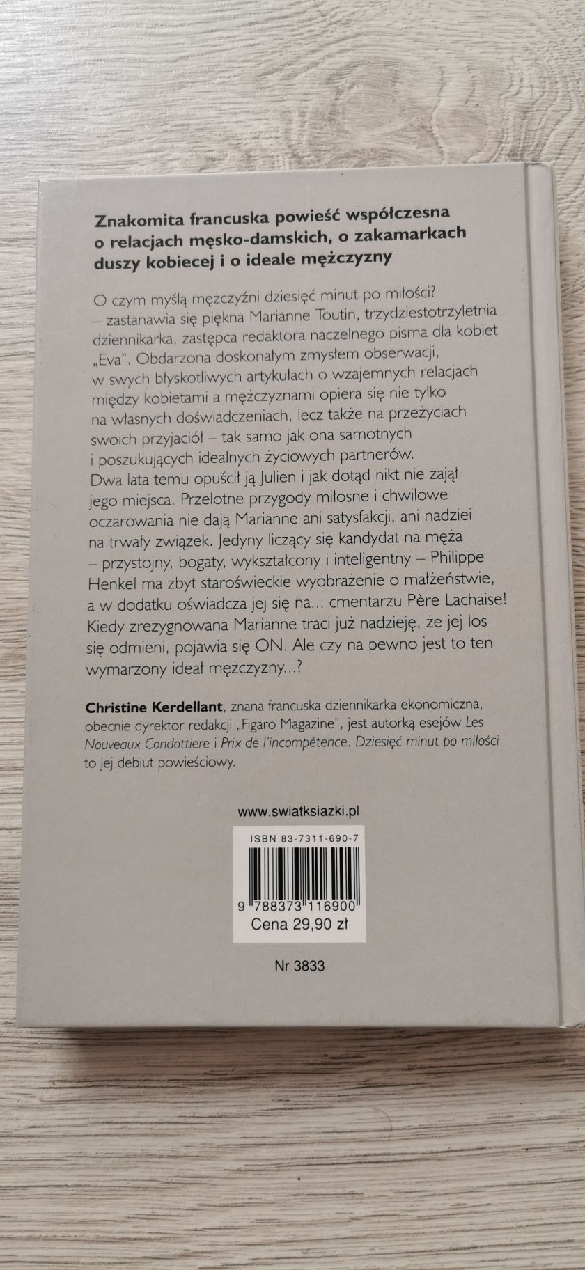 Dziesięć minut po miłości Christine Kerdellant