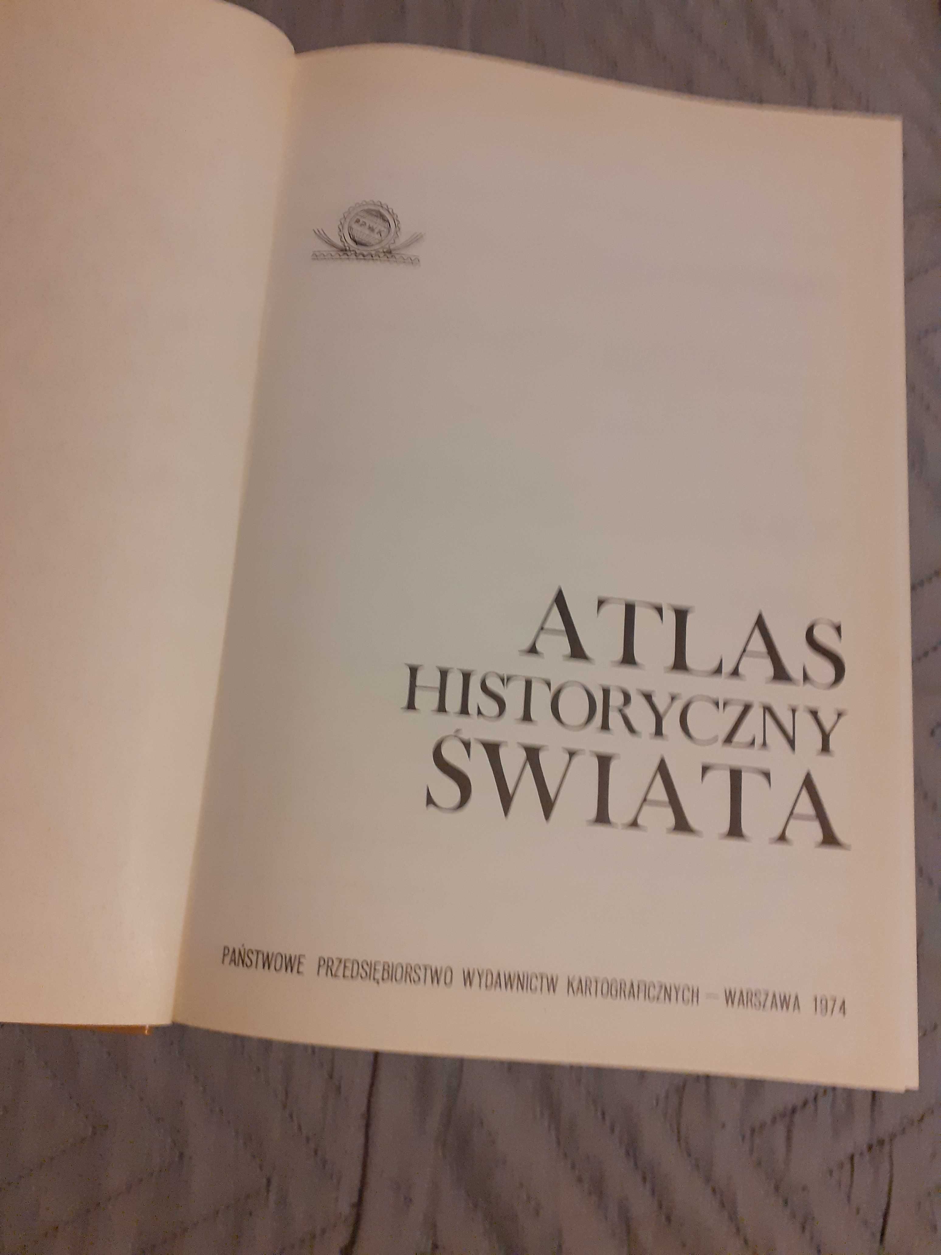Atlas Historyczny Świata. 1974r