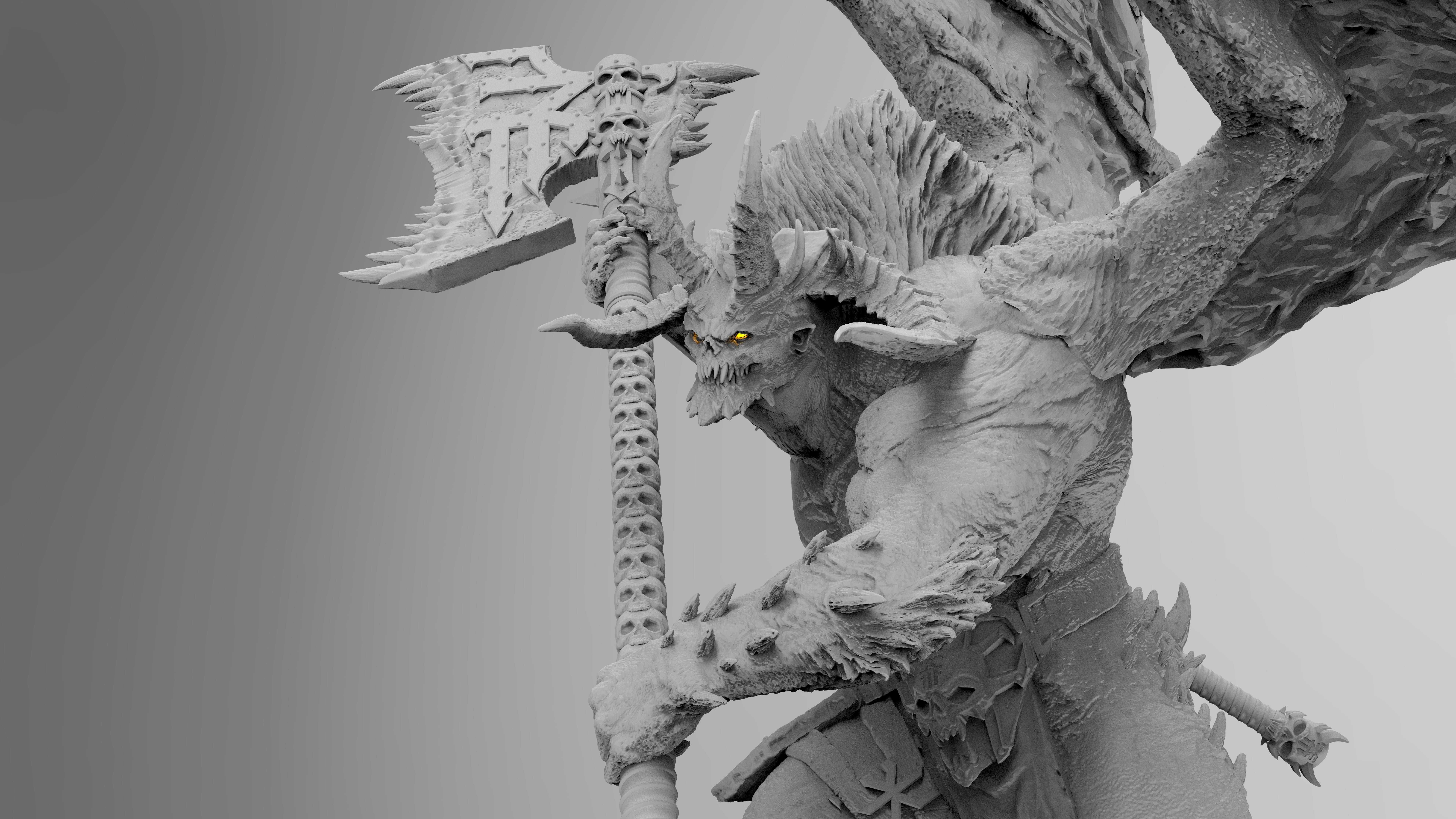 Bloodthirster PROXY 5 wersji Warhammer Druk3d
