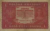 Banknot 1 Marka Polska - 1919 - I seria AJ