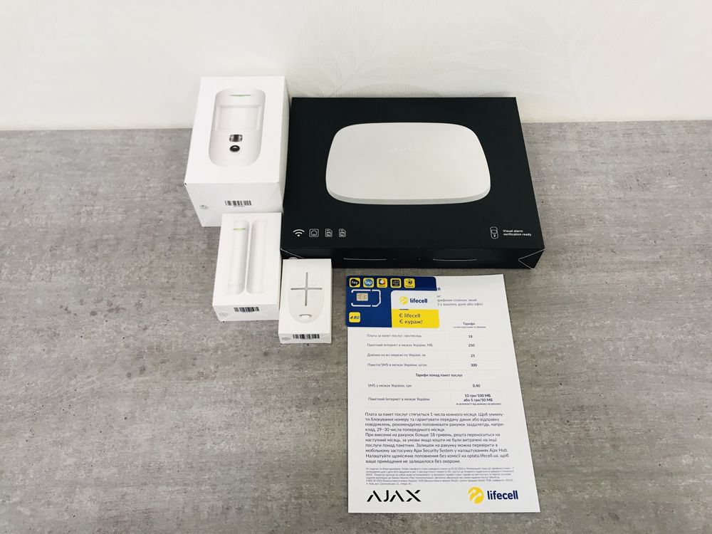 ХИТ WIFI AJAX Starterkit CAM PLUS комплект беспроводной сигнализации