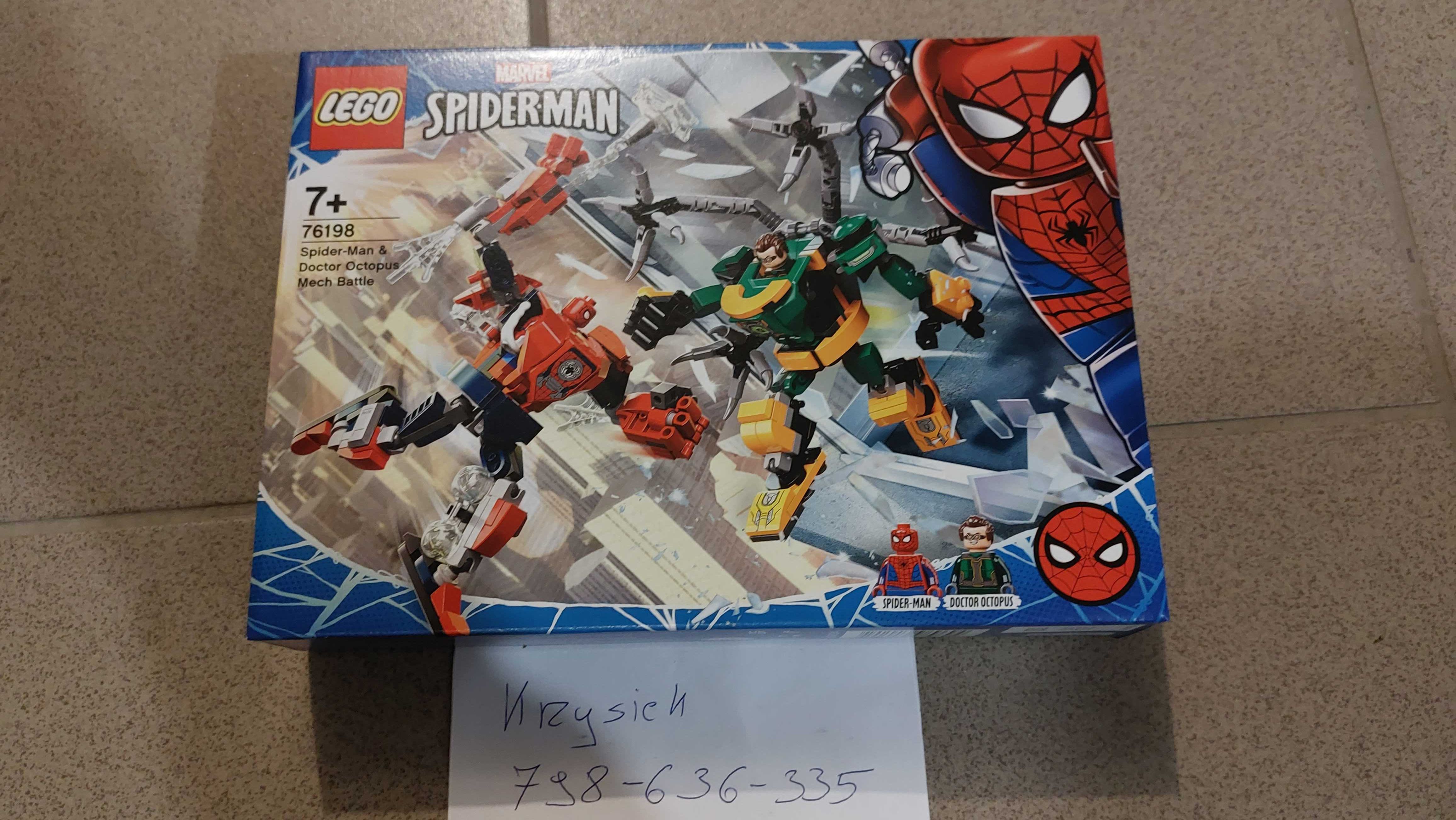 LEGO 76198 - Bitwa mechów Spider-Mana i Doktora , nowe