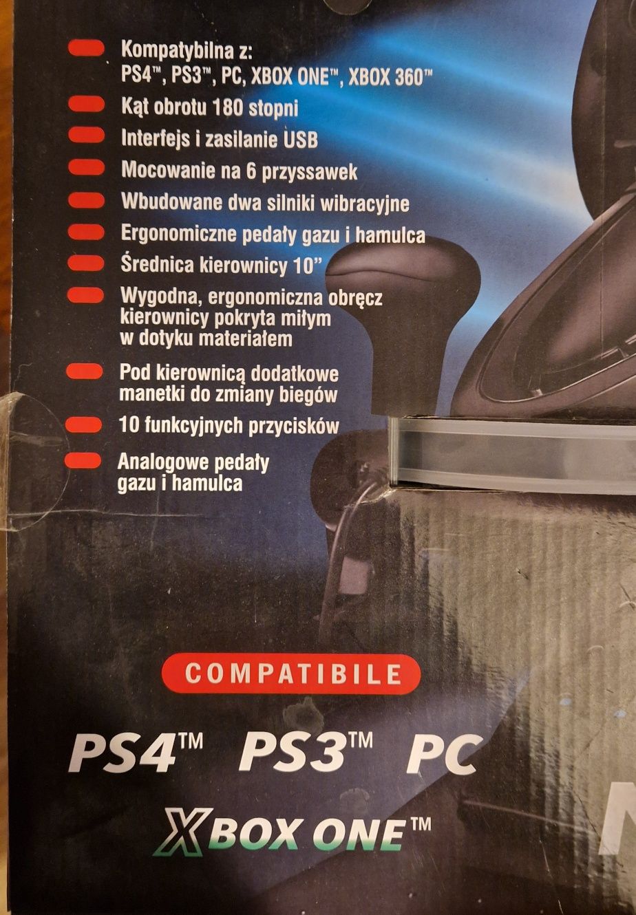 Kierownica Cobra SW2020 MONACO z pedałami do PS4, PS3, Xbox One, PC