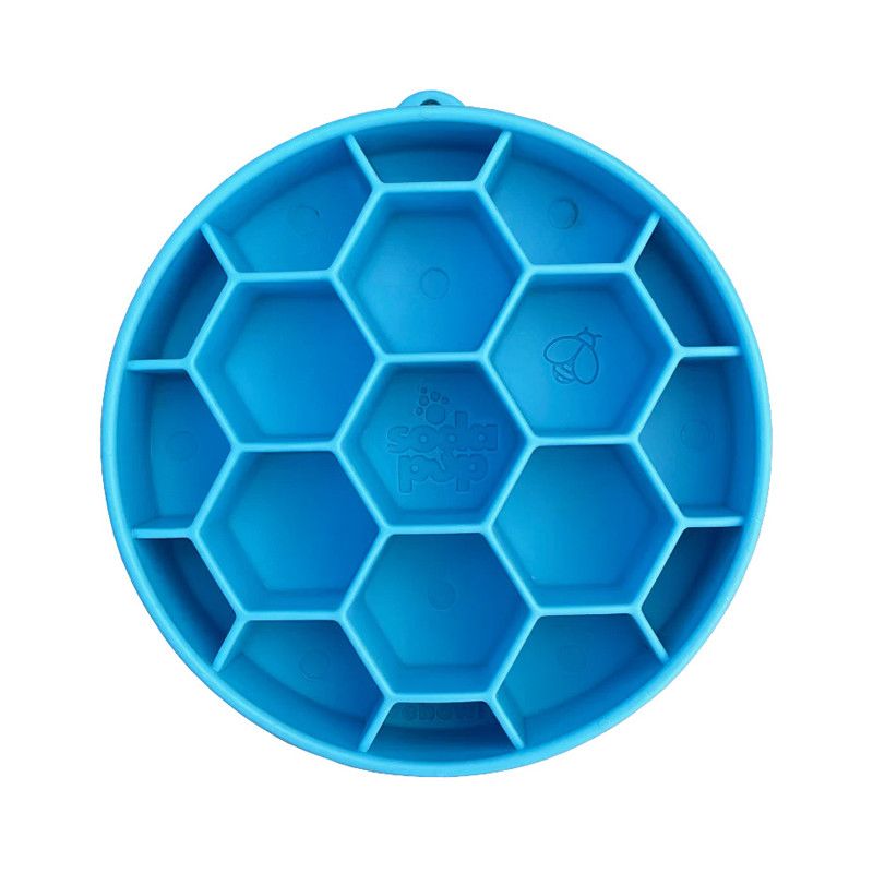 SodaPup Honeycomb miska spowalniająca dla psa Blue