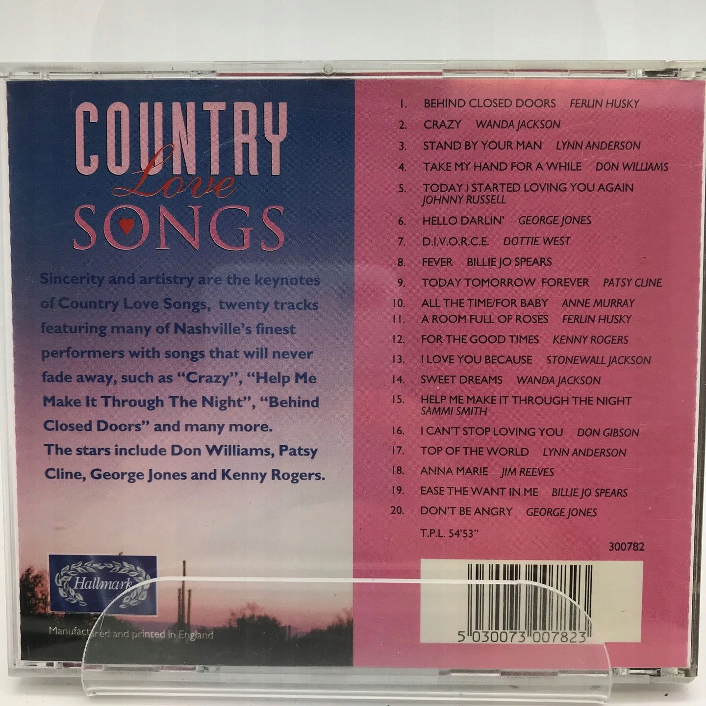 Cd - Various - Country Love Songs