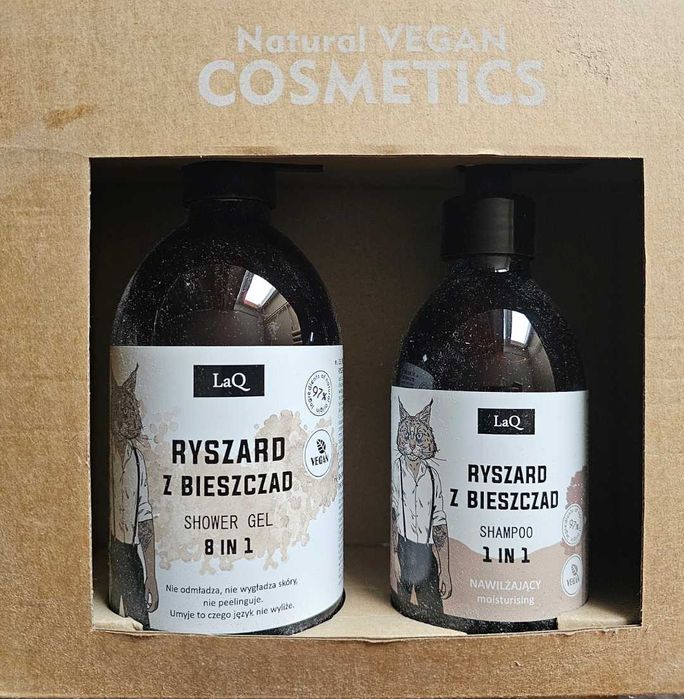 Męski zestaw pod prysznic Ryszard z Bieszczad (szampon, gel)