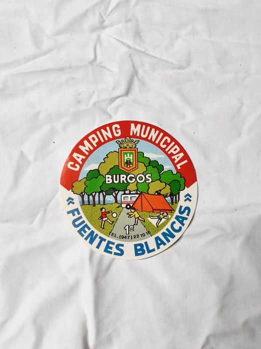 Autocolante Camping Municipal Fuentes Blancas (Burgos, Espanha)
