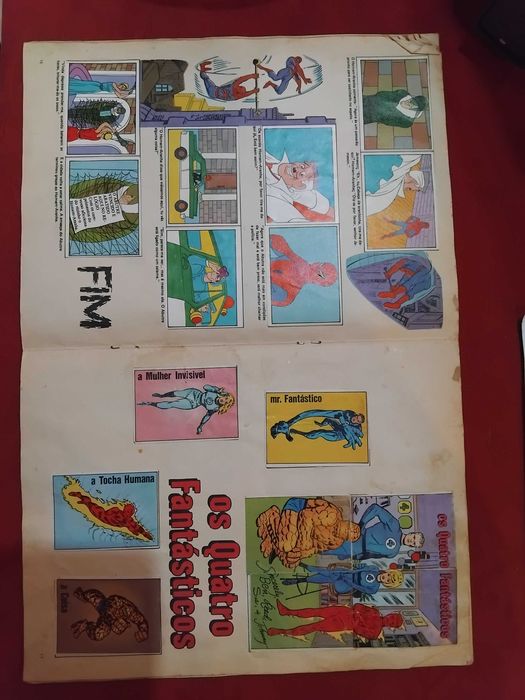 Coleção de cromos Homem Aranha