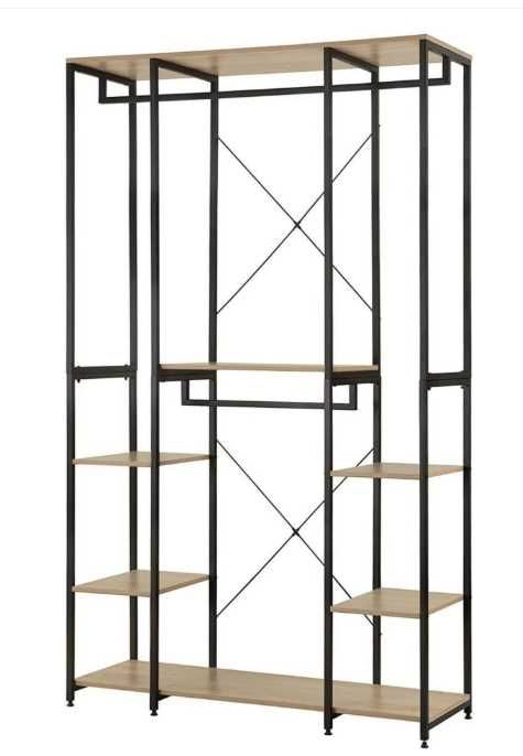 Wieszak na ubrania WOLTU drążkami na ubrania, 120x40x201cm