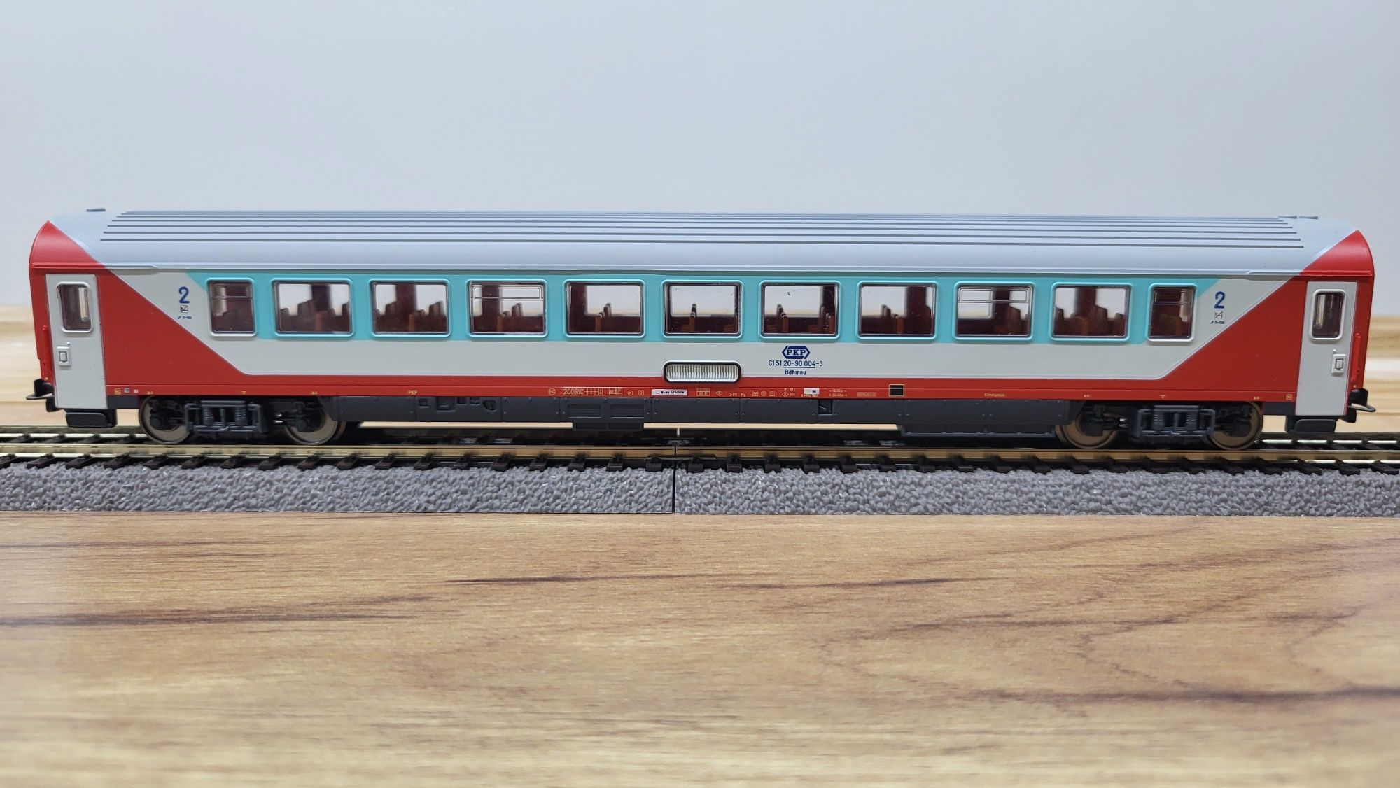 Piko wagon os 2kl PKP ic "tęczówka" H0 ep V 2005 r PIĘKNY unikat nr 1