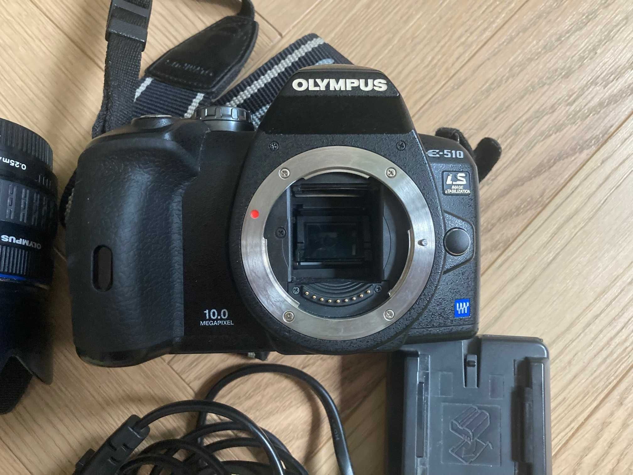 Olympus E-510 plus obiektywy 14-42, 40-150, 140-600