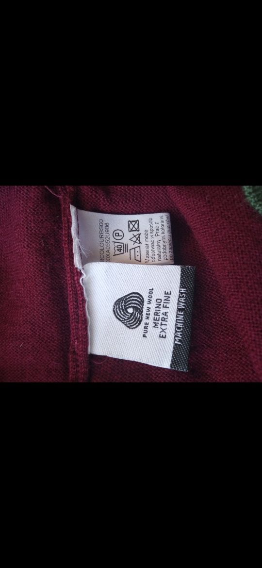 Vistula Nowy Sweter Męski Wełna Merino Rozm L
