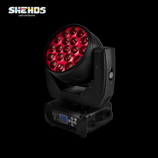 Głowa Ruchoma SHEHDS 19x15W - nowa głowica wash beam zoom 4IN1 case