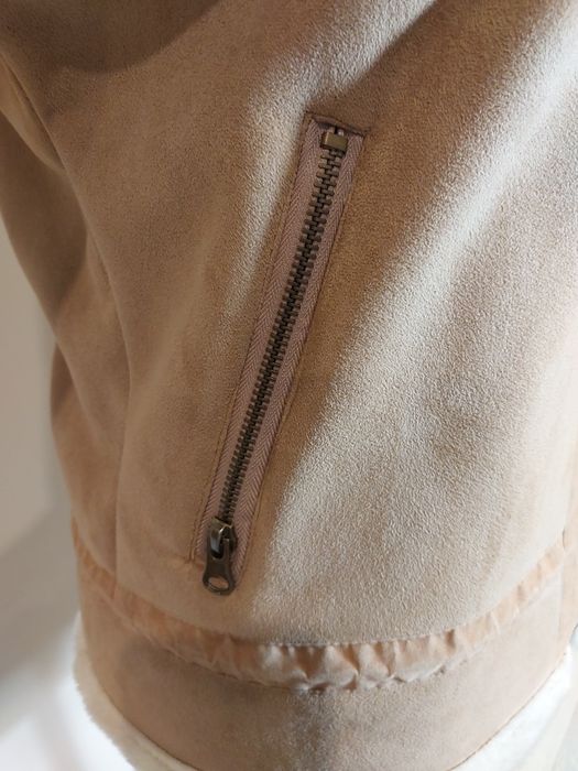 Ciepły kożuch futerko rozmiar S,M kurtka ocieplana