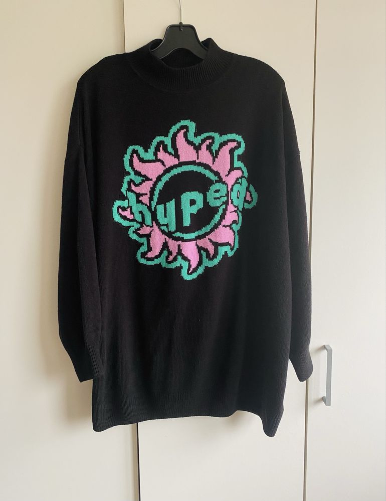 Czarny sweter damski H&M rozmiar XL #B-22