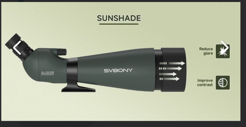 Svbony sv28a 25-75x100 телескоп пам'ятна, монокулярный, телескоп, набл