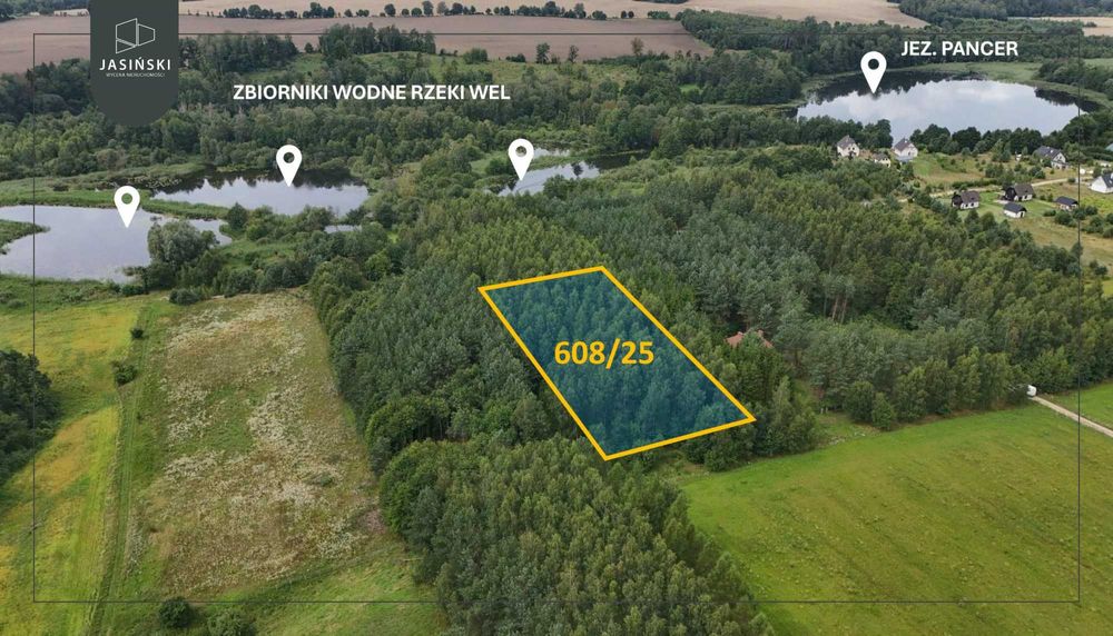 Działka z WZ (na DOM) | 3001 m² | jeziora, cisza i spokój | 160 000 zł