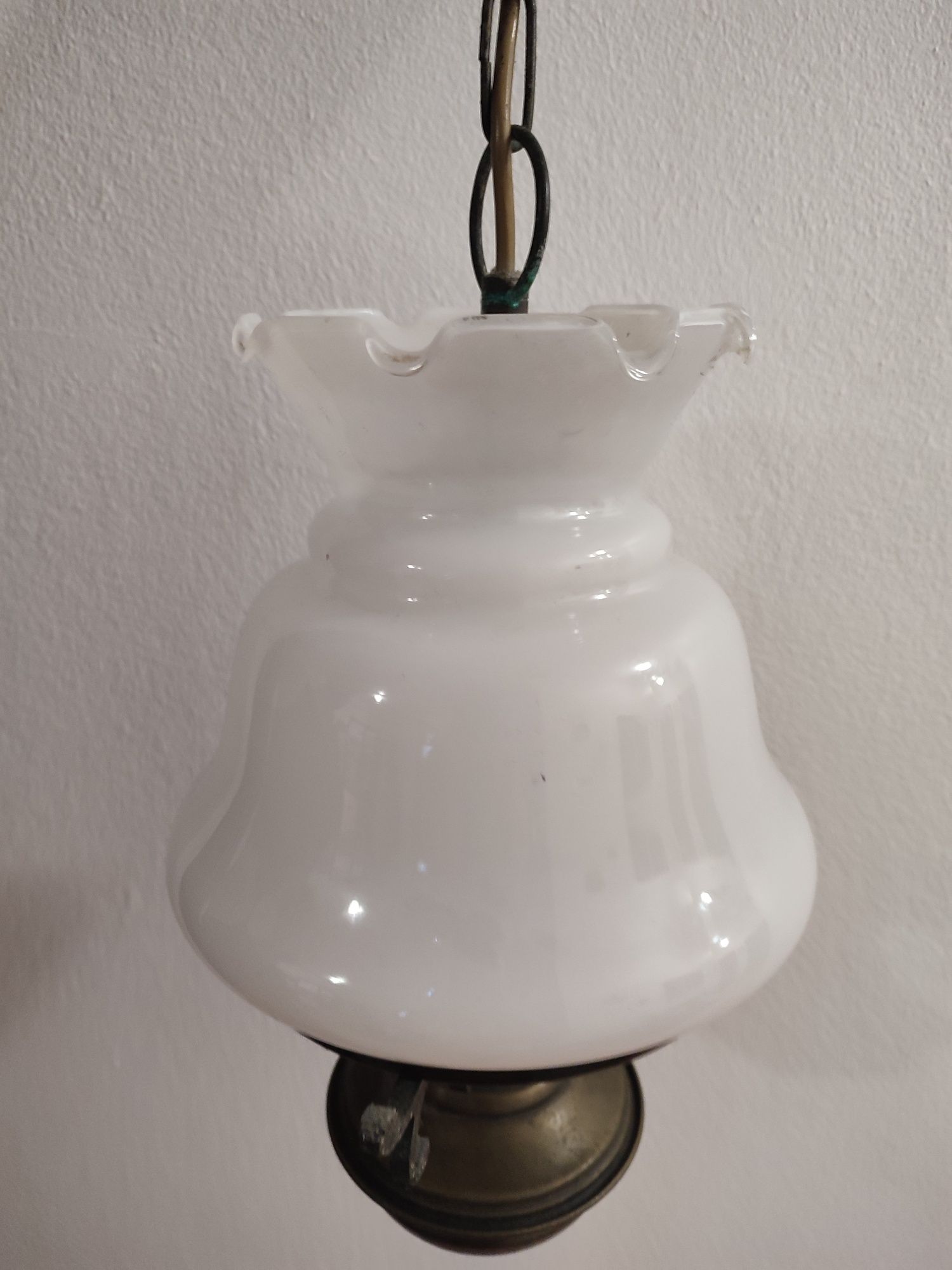 Candeeiro de tecto em latão
