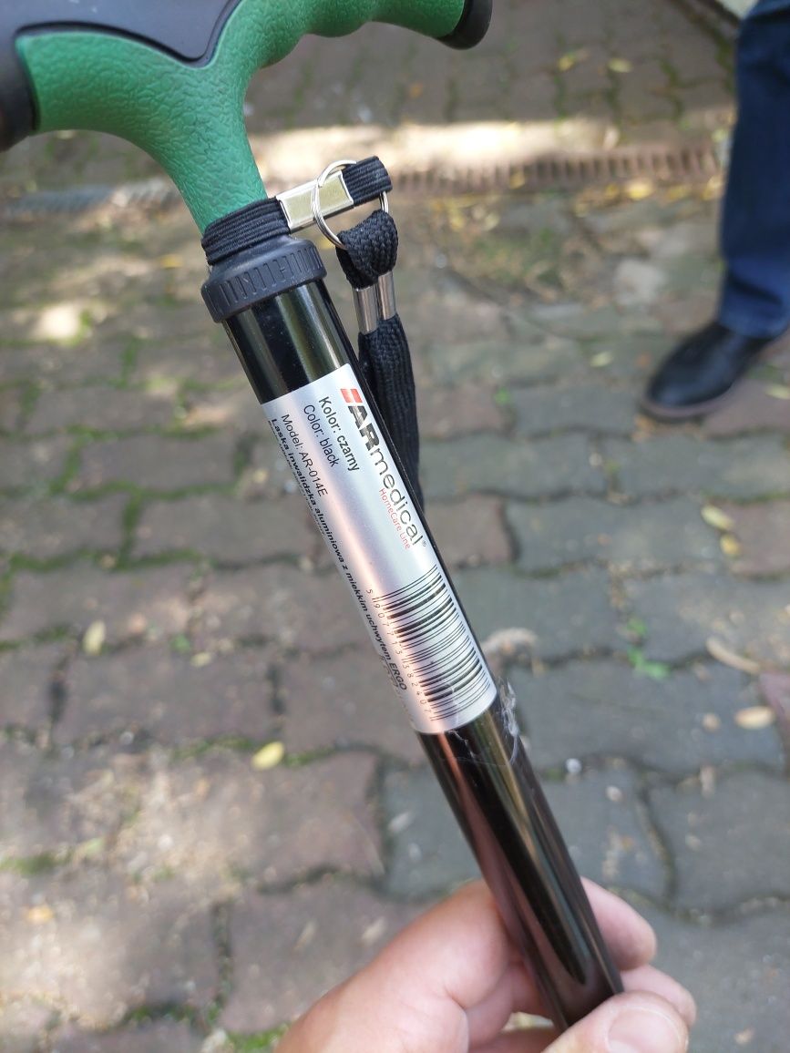 Laska inwalidzka aluminiowa z miękkim uchwytem ERGO AR 014E